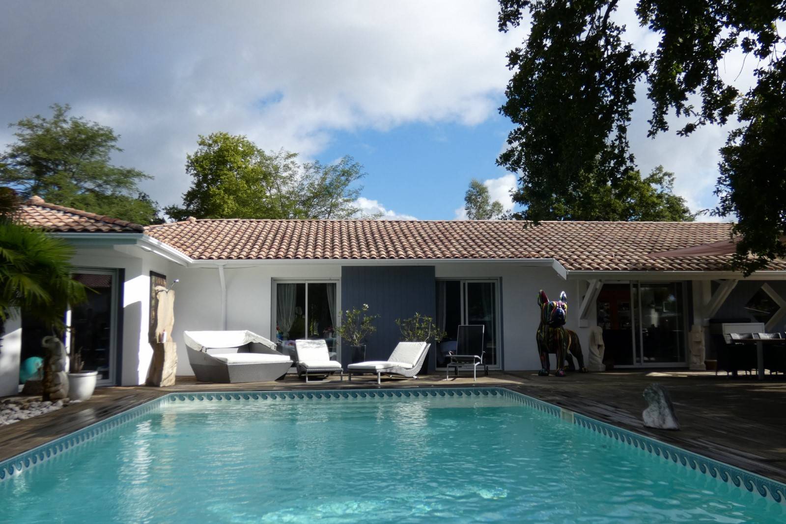 Vente maison avec piscine et double garage LE TEICH